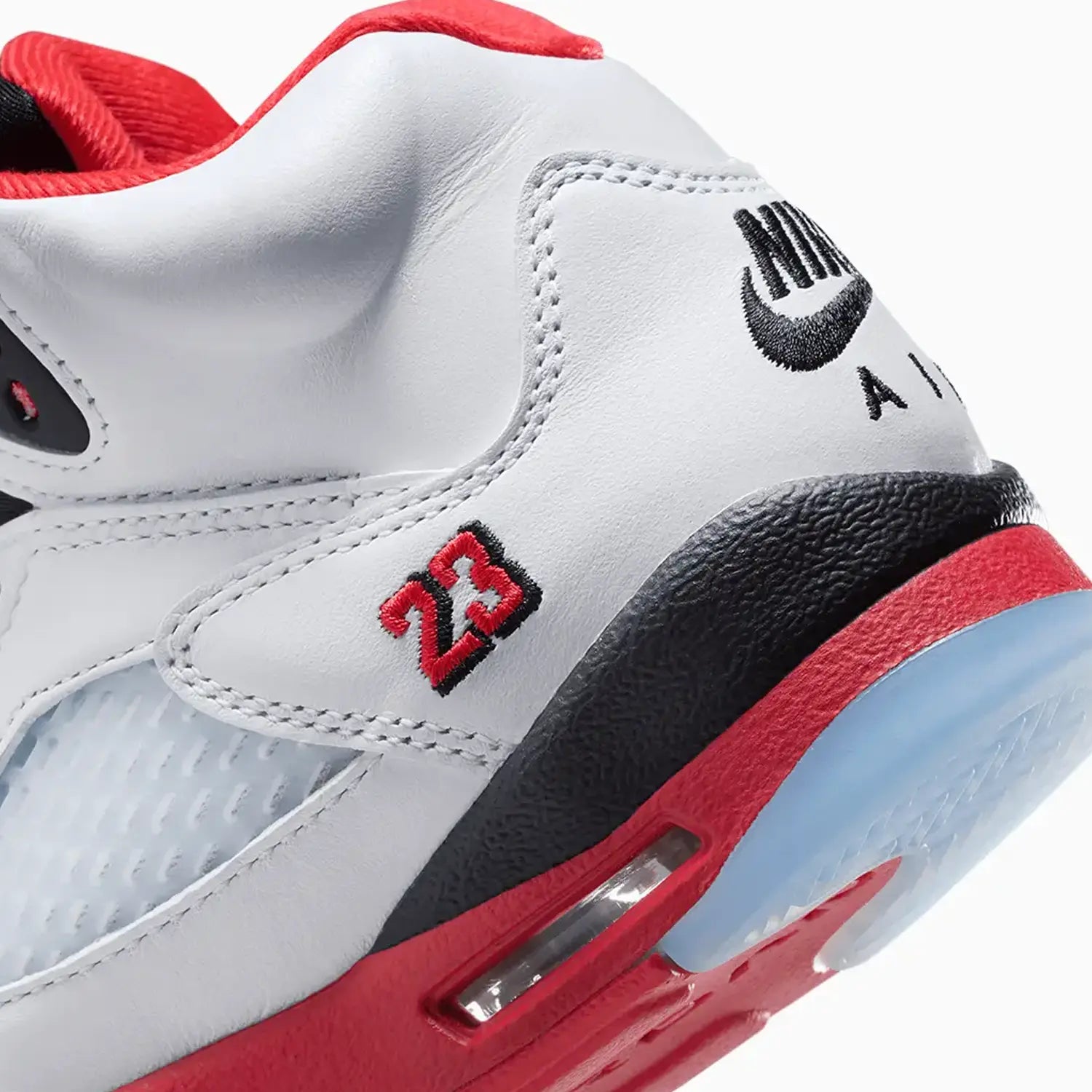 Kid's Air Jordan 5 Retro OG "Fire Red Black Tongue" Grade School
