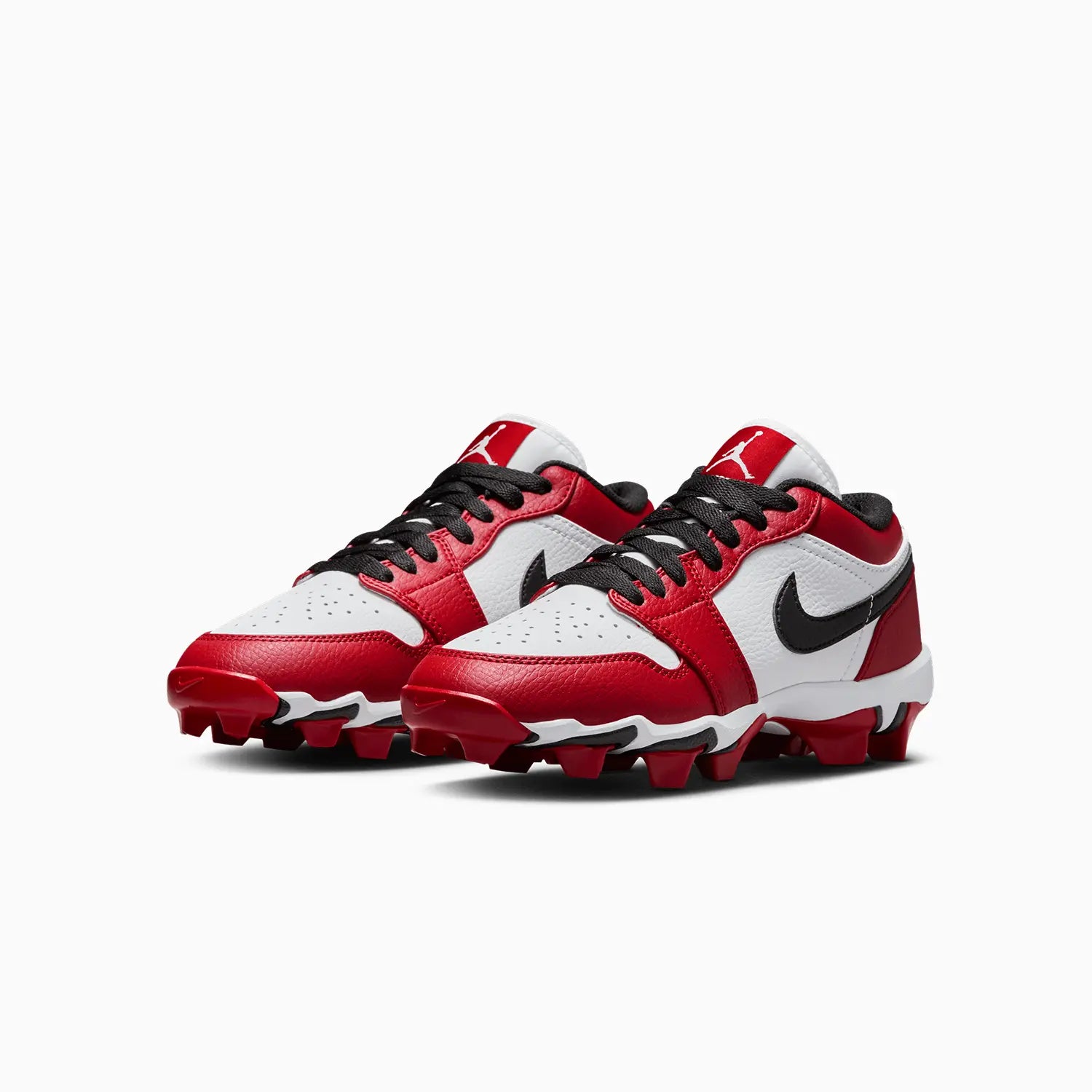 Kid's Jordan 1 Low Cleats "Chicago" Grade School