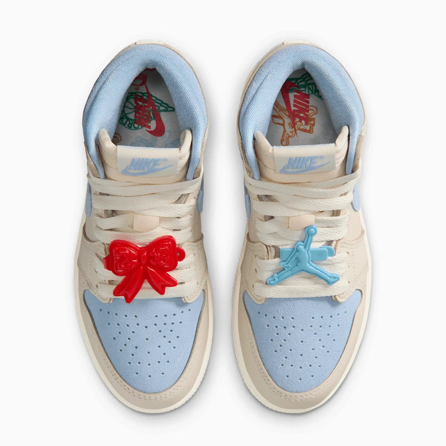 Kid's Jordan 1 Retro OG "Pale Ivory Psychic Blue" Pre School
