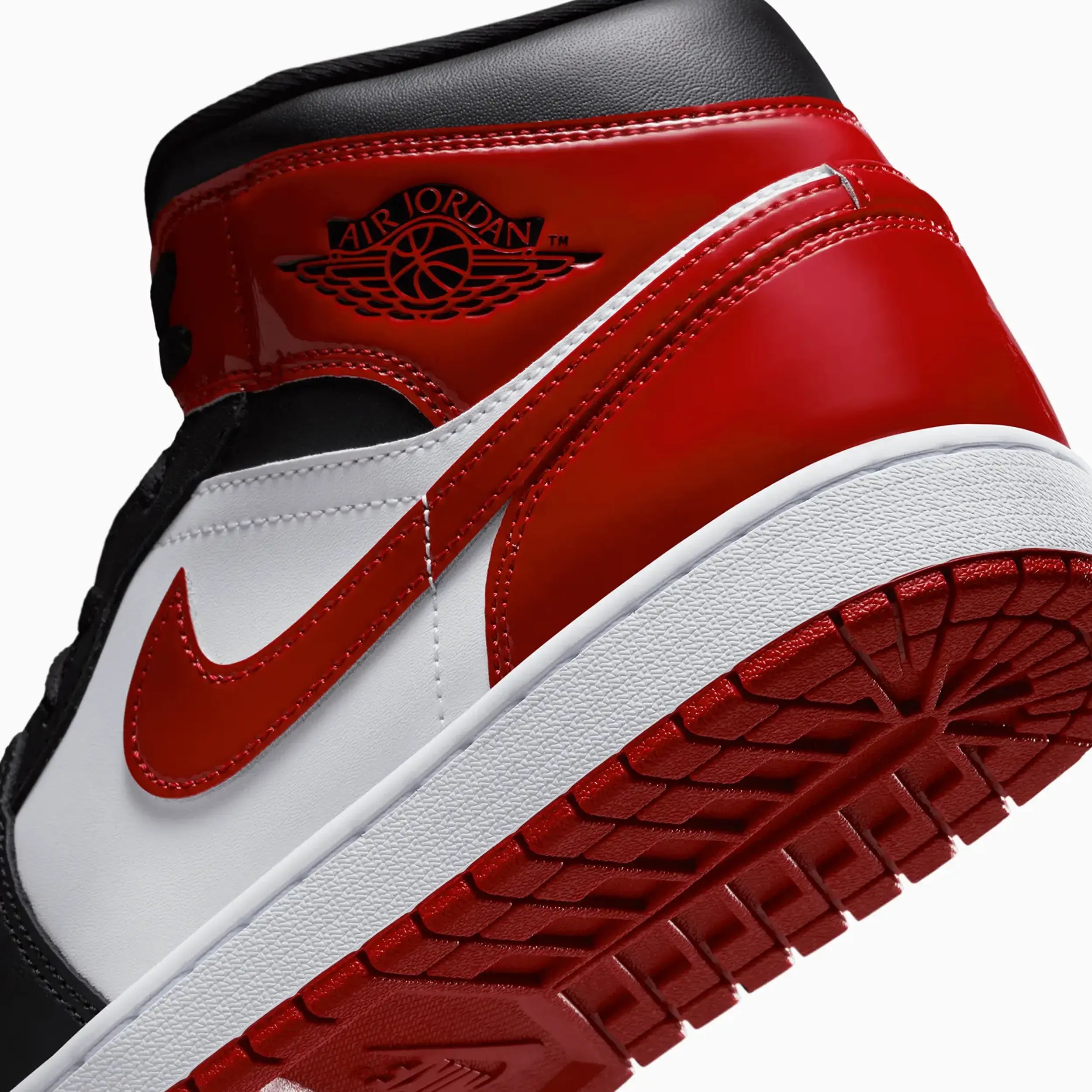 Men's Air Jordan 1 Mid SE "Patent Bred Toe"
