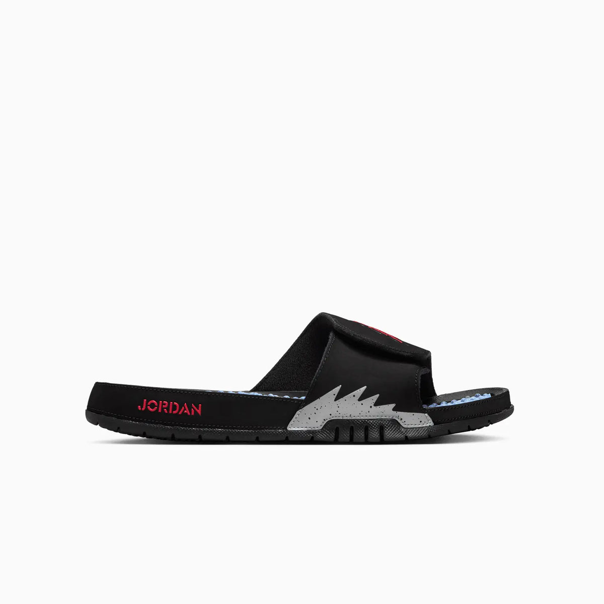 Jordan slides men's red and black sales