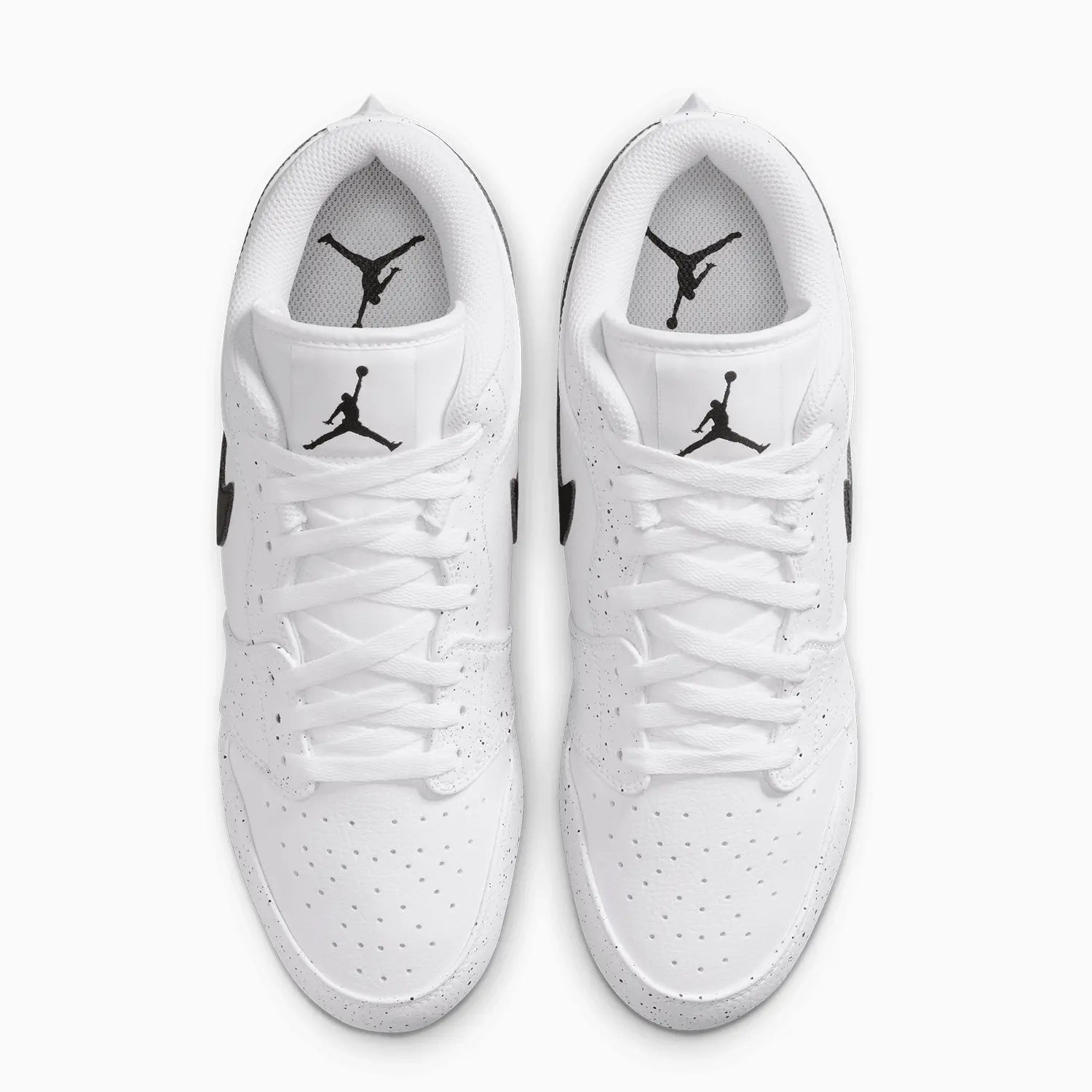 Men's Jordan 1 Low TD Cleat "White Black Splatter"