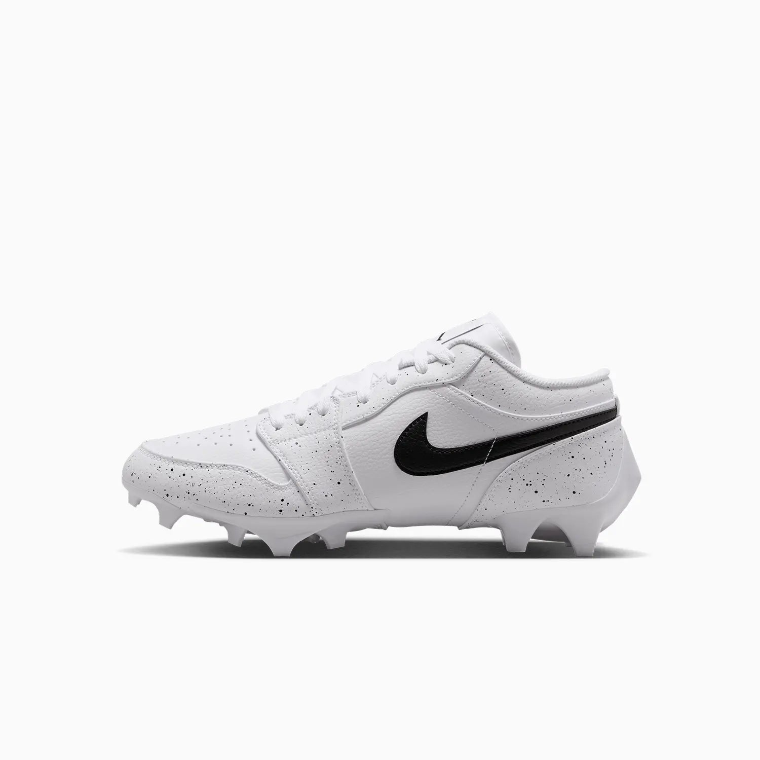 Men's Jordan 1 Low TD Cleat "White Black Splatter"