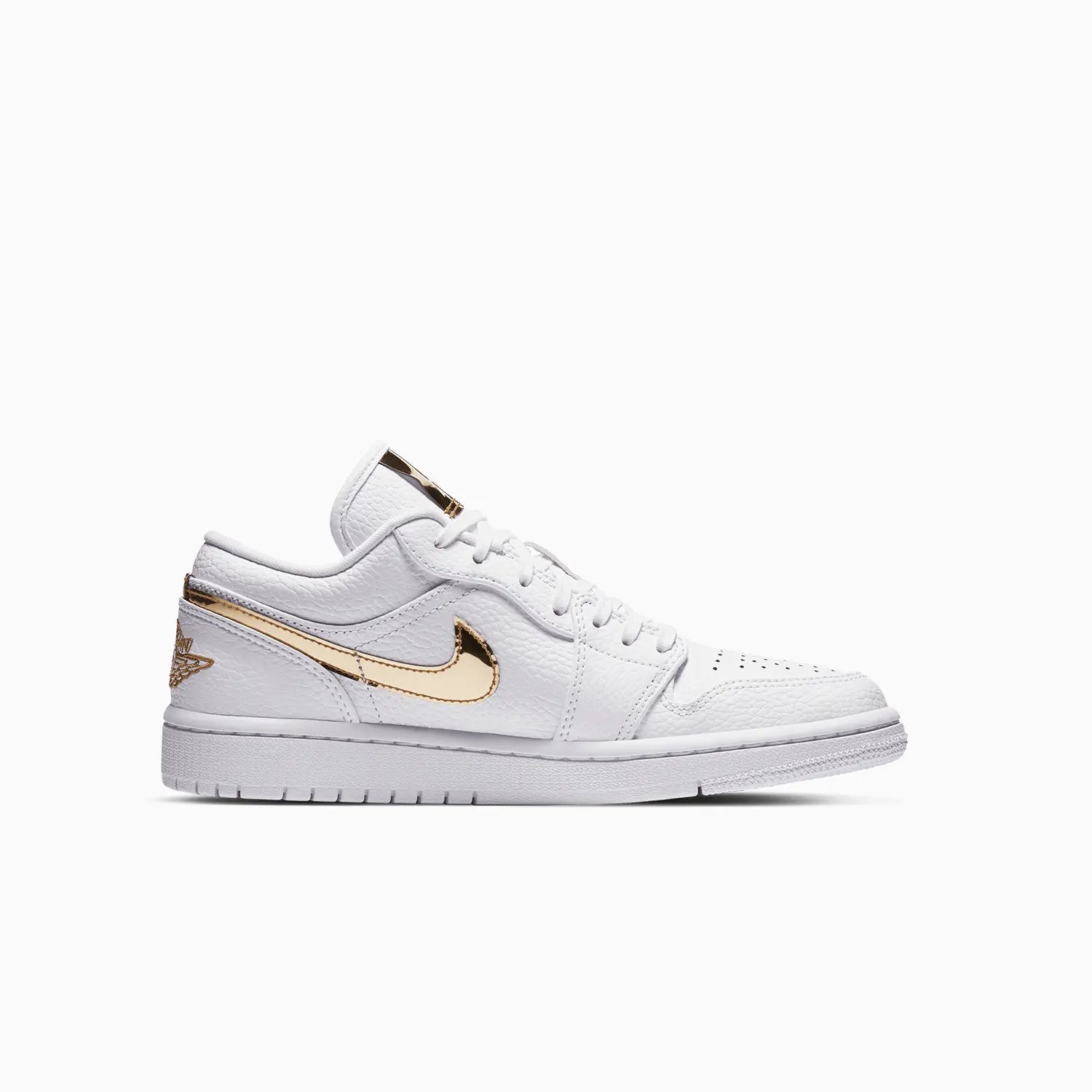 Women's Air Jordan 1 Low SE "White Metallic Gold"