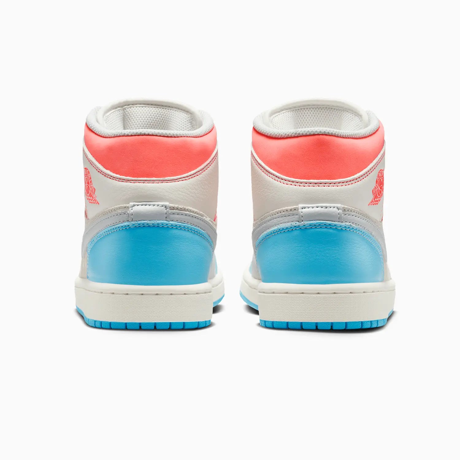 Women's Air Jordan 1 Mid "Sail Hot Lava Blue Chill"