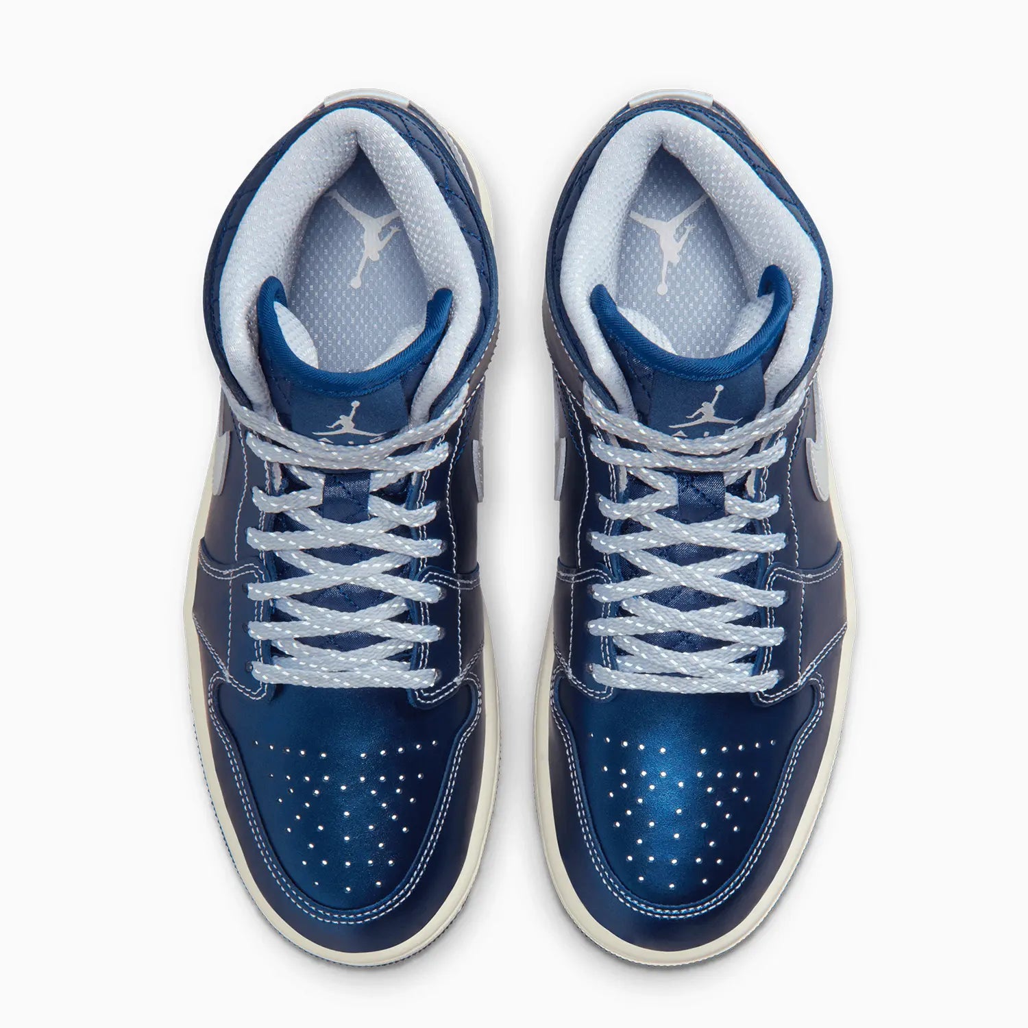 Women's Air Jordan 1 Mid SE "Metallic Blue Quilted"