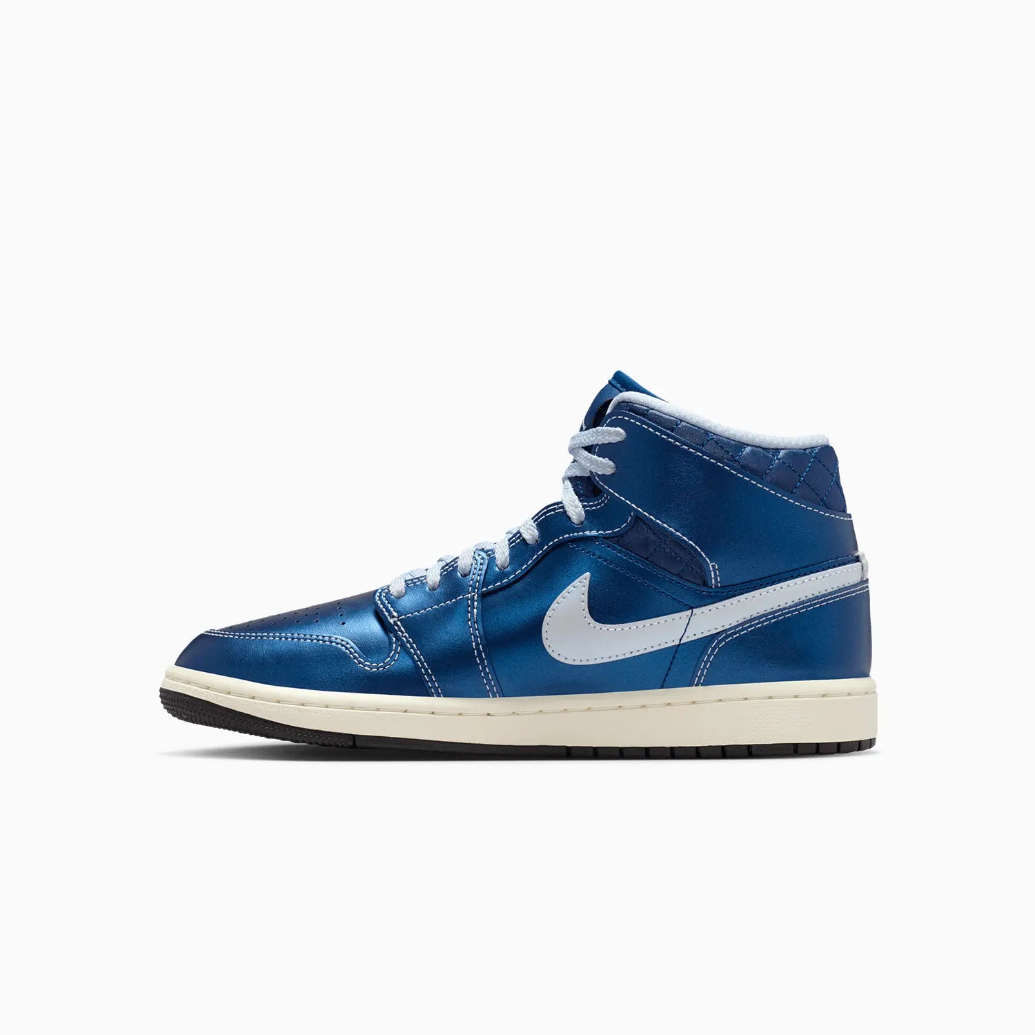 Women's Air Jordan 1 Mid SE "Metallic Blue Quilted"