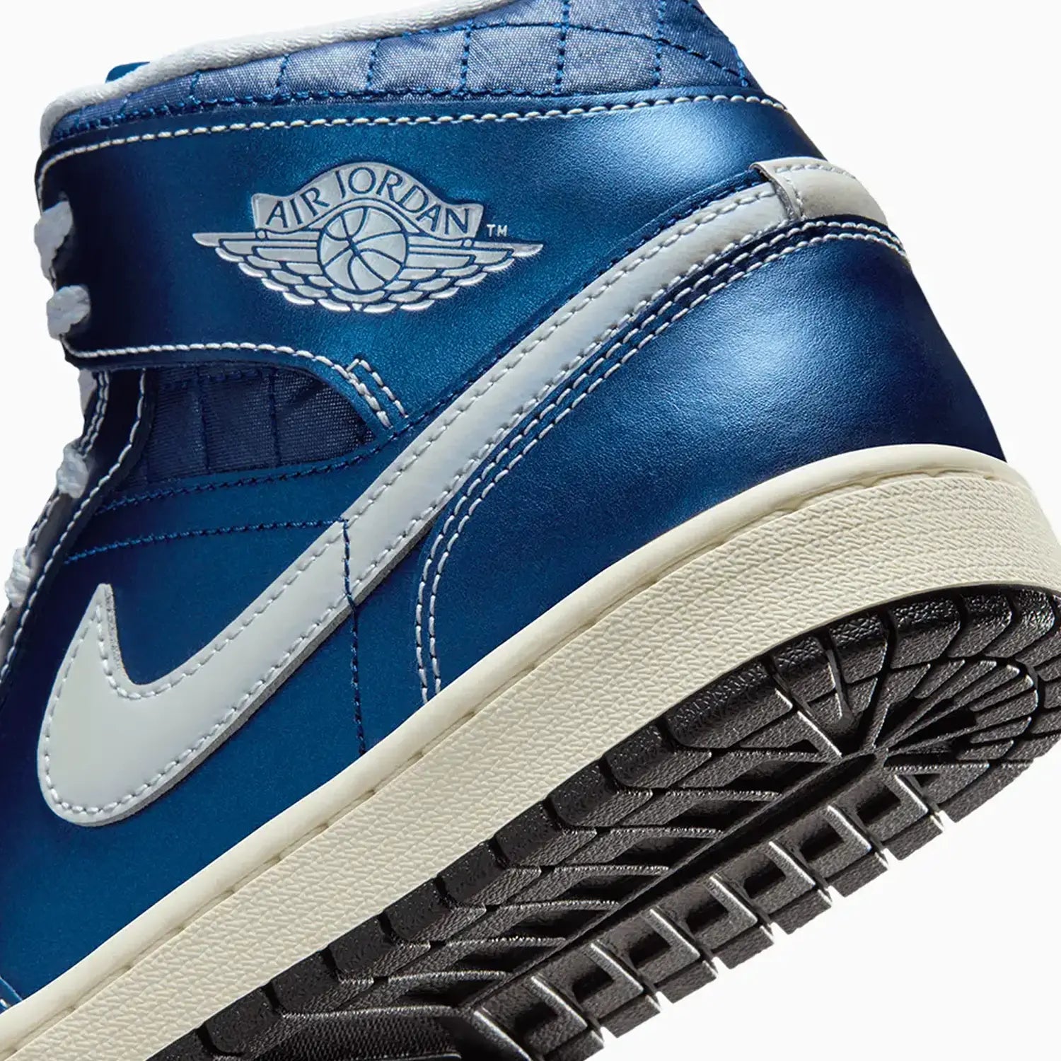 Women's Air Jordan 1 Mid SE "Metallic Blue Quilted"
