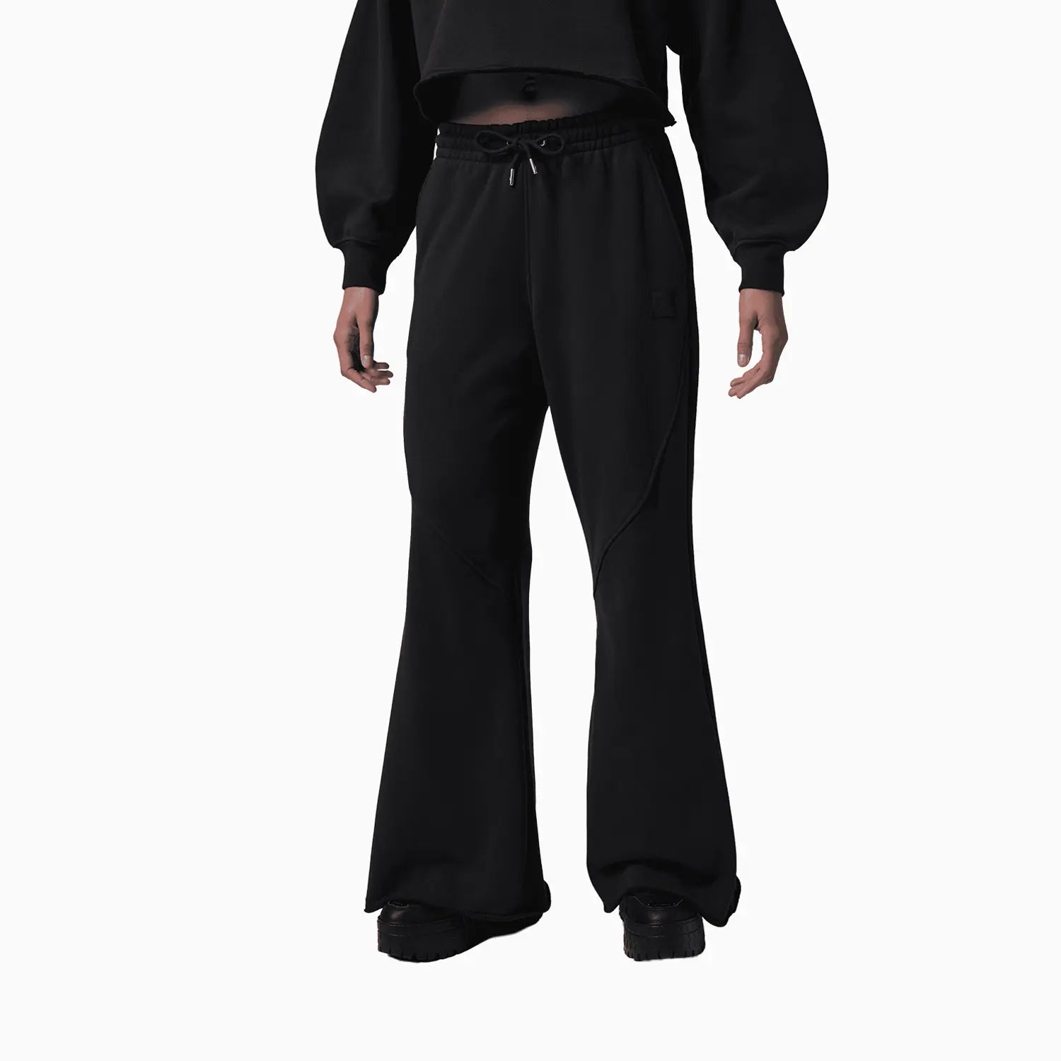 Women's Flight Cropped Fleece Open-Hem Outfit