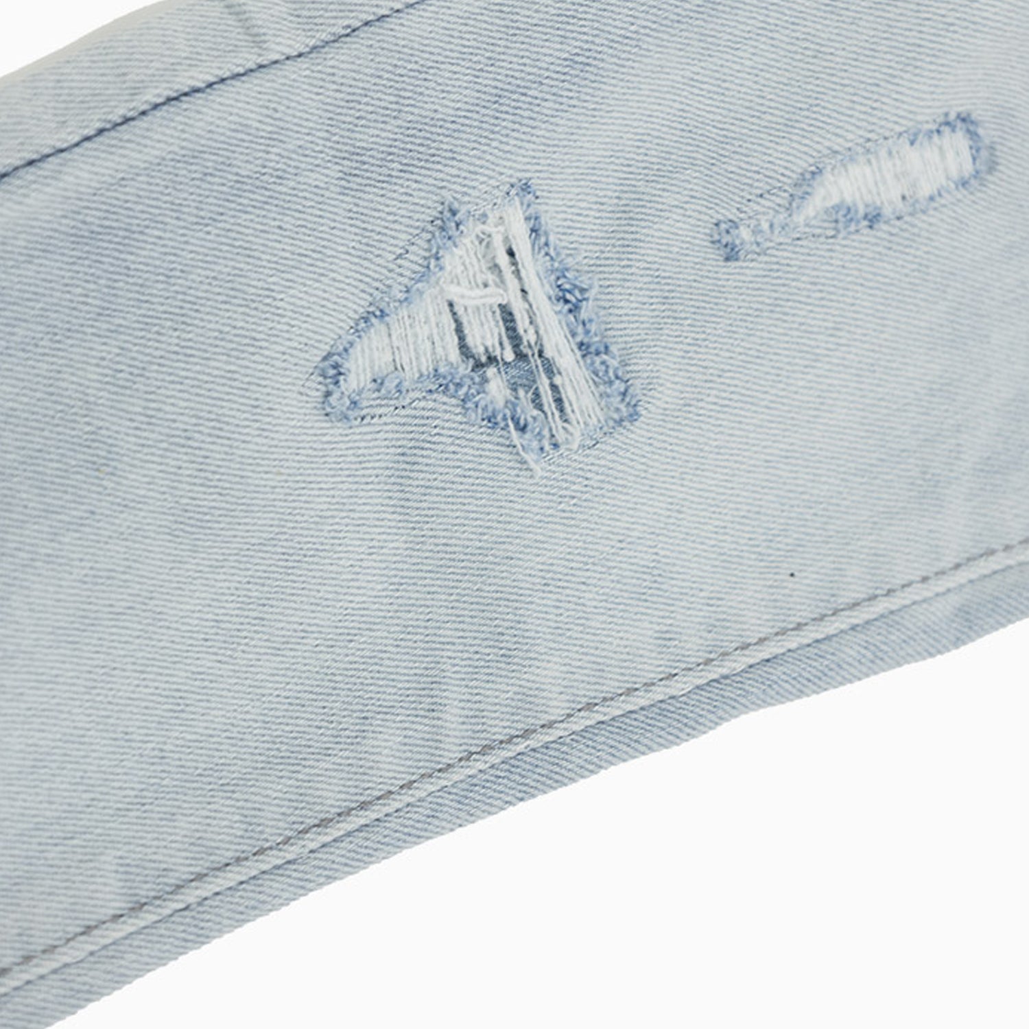 Kid's Savar Ice Blue Slim Denim Ripped Jeans Pant
