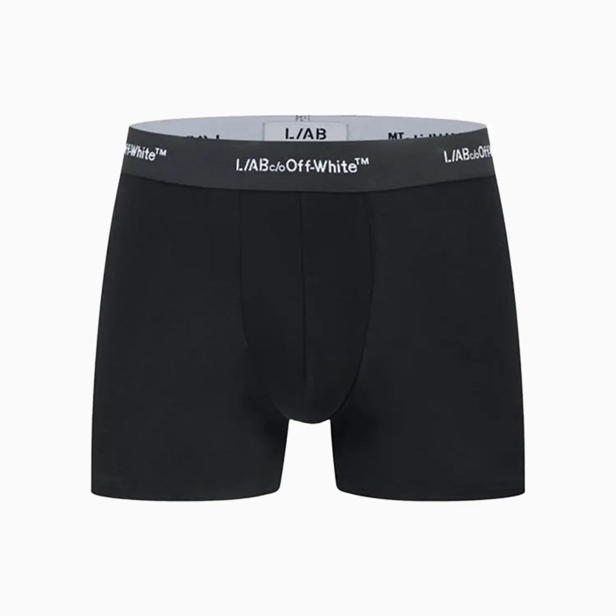 Men's 6 Inch No-Fly Cotton Boxer Brief Pack Of 3 L AB Off White - Tops and Bottoms USA