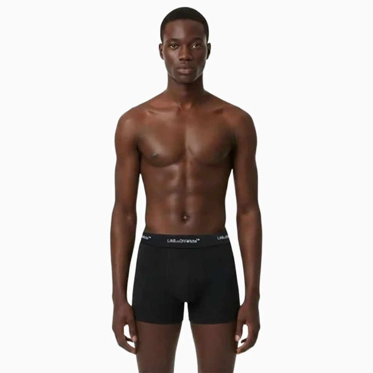 Men's 6 Inch No-Fly Cotton Boxer Brief Pack Of 3 L AB Off White - Tops and Bottoms USA