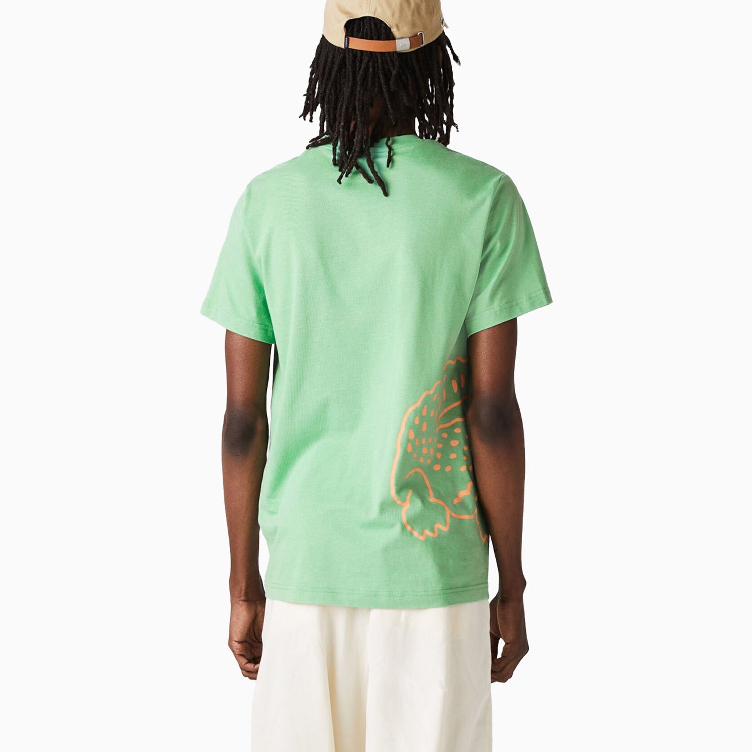 Lacoste Men's Crocodile Print Crew Neck T Shirt