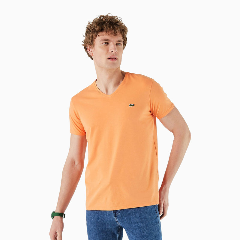 Lacoste Men's V-Neck Pima Cotton Jersey T-Shirt