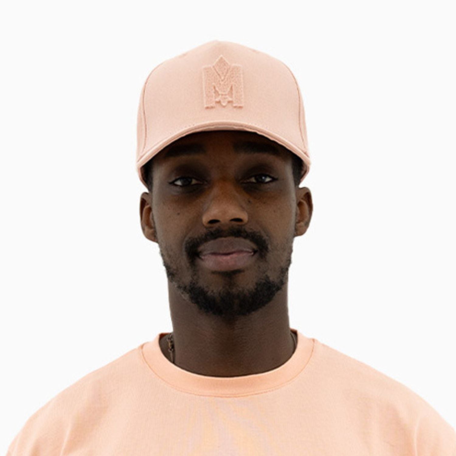 mackage-anderson-baseball-cap-with-velvet-logo-anderson-v-guava