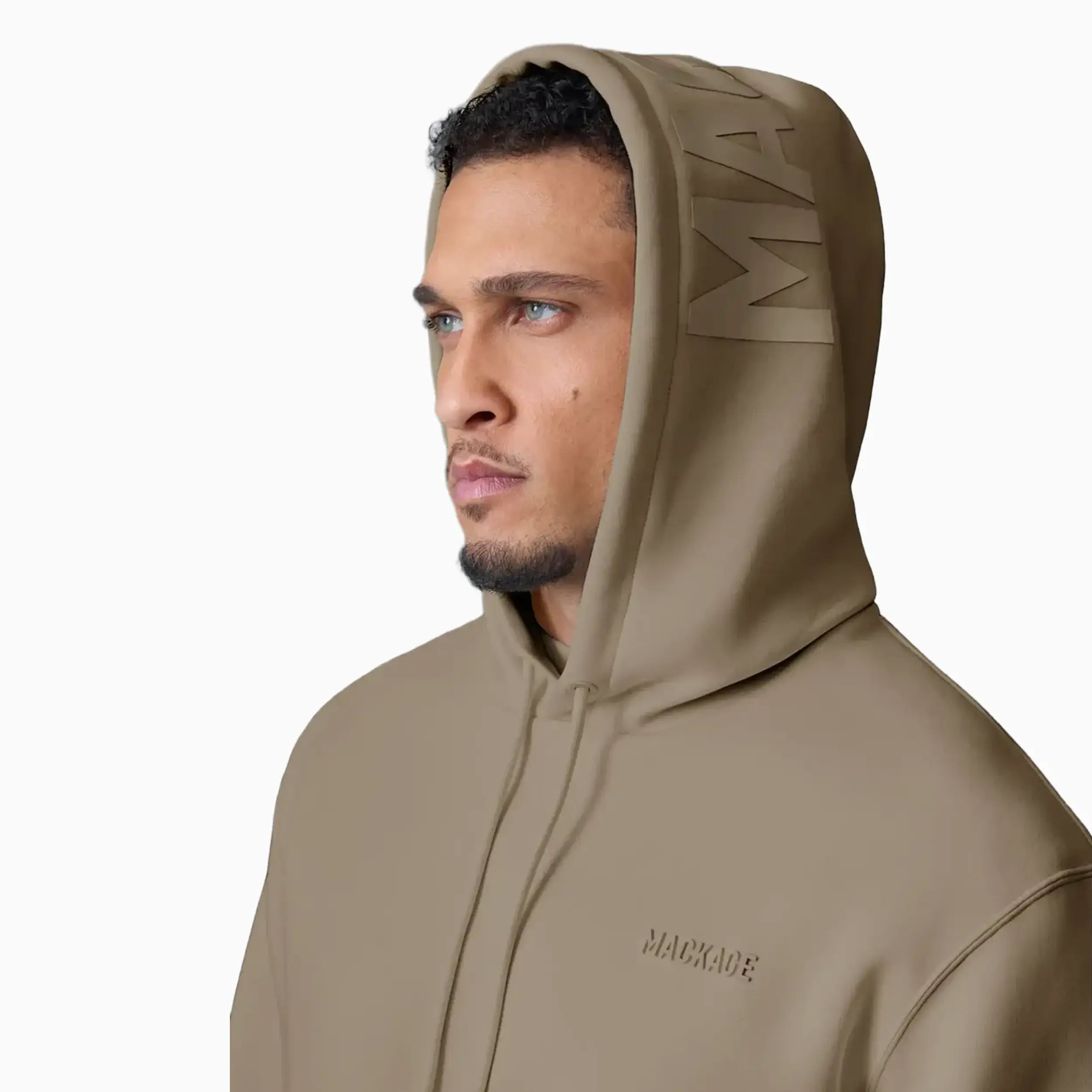 KOLTON Double-Face Jersey Logo Hoodie Mackage - Tops and Bottoms USA