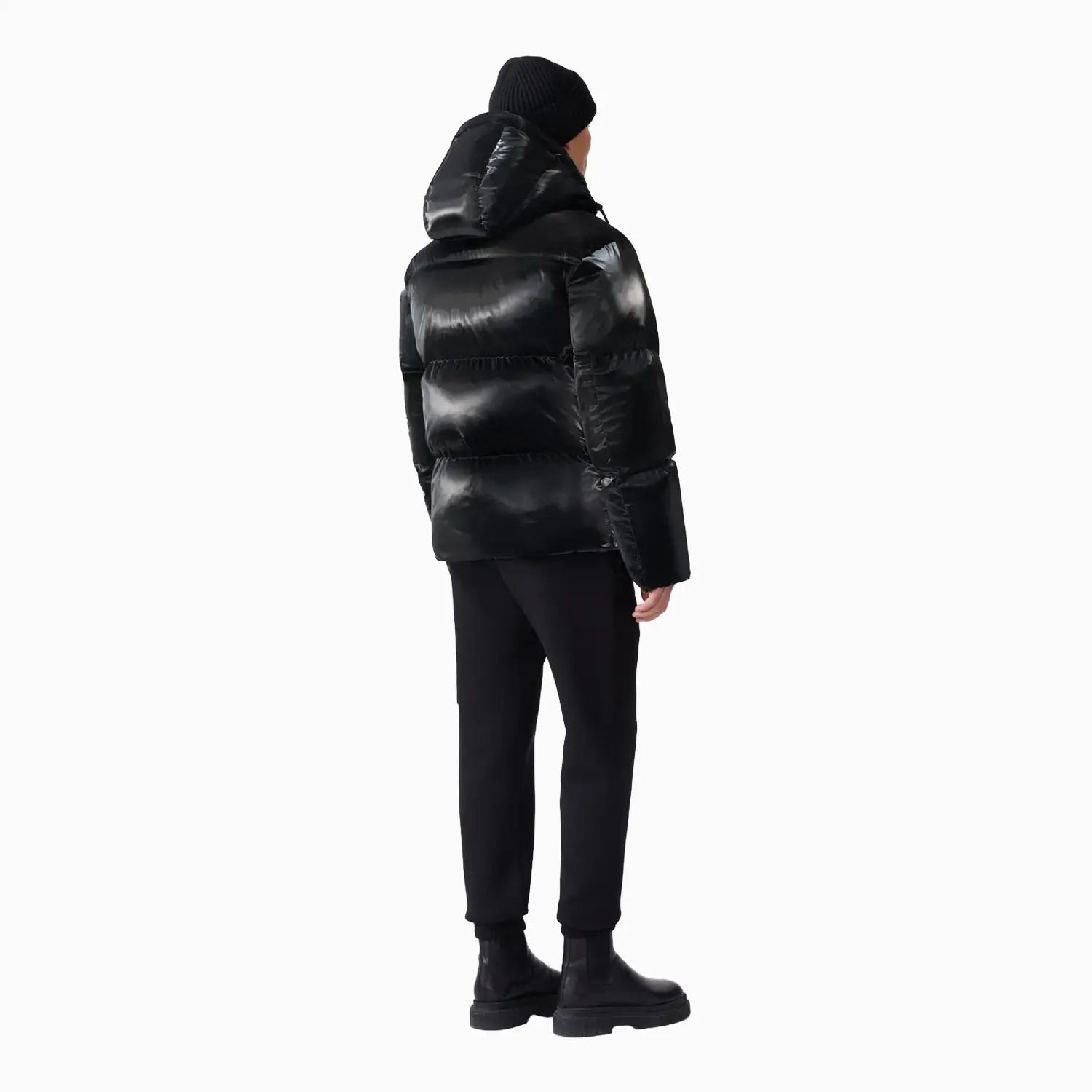 Men's KENT-GLO High-Gloss Hooded Down Jacket