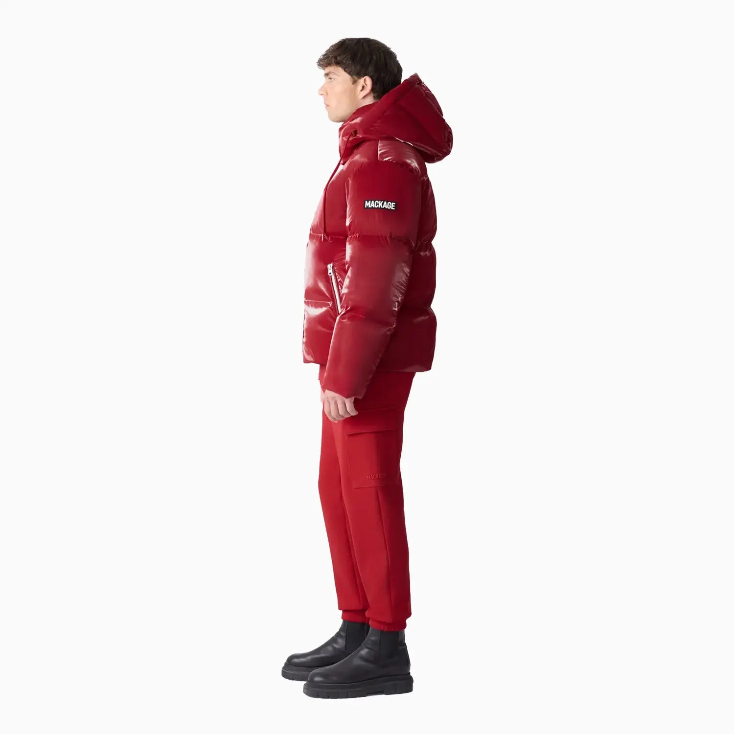 Men's KENT-GLO High-Gloss Hooded Down Jacket