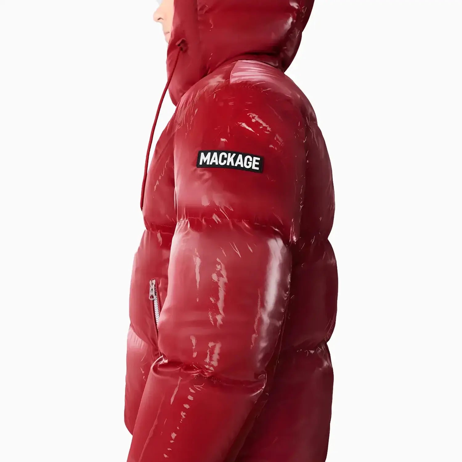 Men's KENT-GLO High-Gloss Hooded Down Jacket