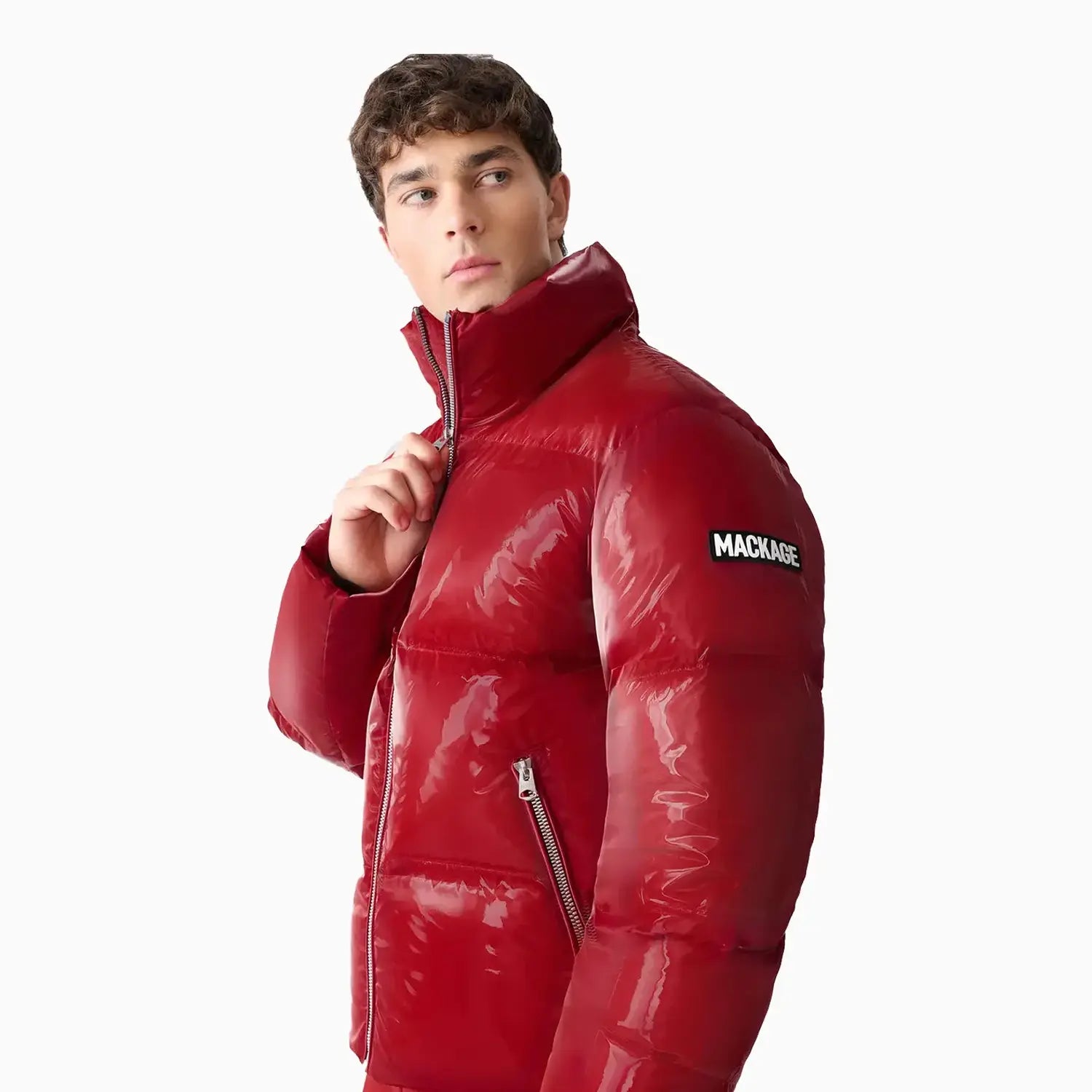 Men's KENT-GLO High-Gloss Hooded Down Jacket