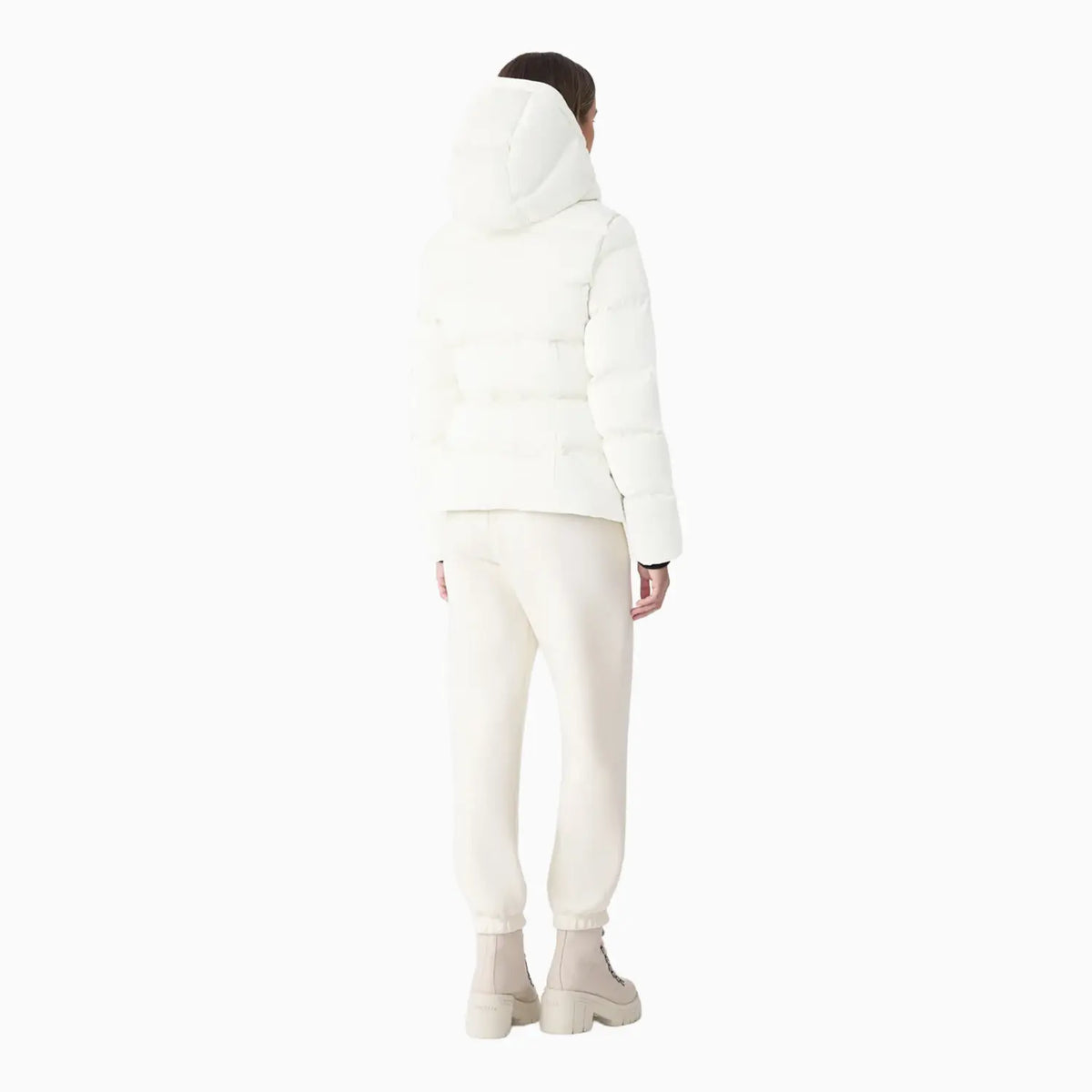 Women's MADALYN-GLO High-Gloss Down Jacket With Removable Hood