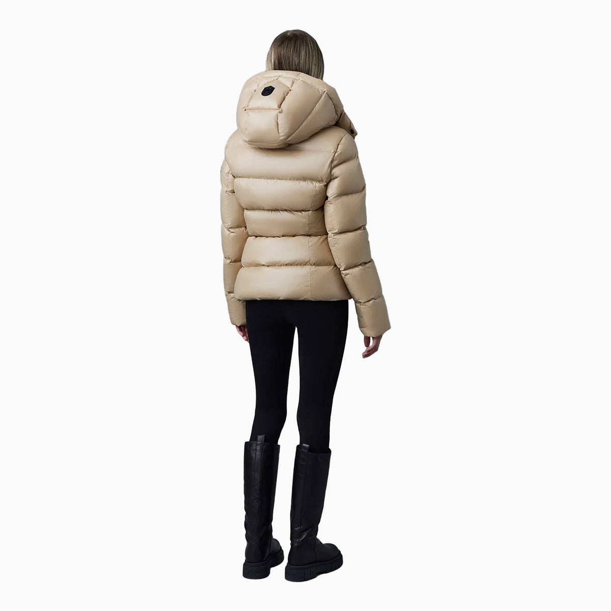 Mackage Women's MADALYN Lustrous Light Down Jacket With Hood