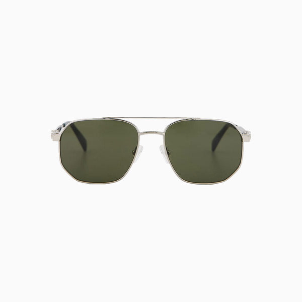Men's Alexander McQueen Silver Green Sunglasses