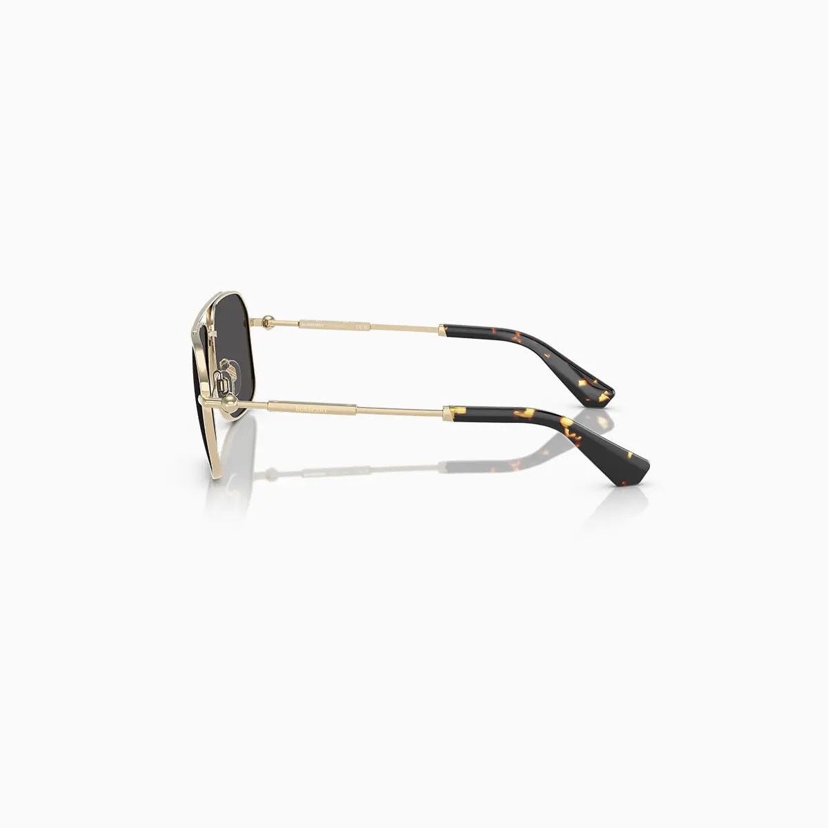 Men's Burberry Gold Dark Grey Sunglasses Burberry - Tops and Bottoms USA