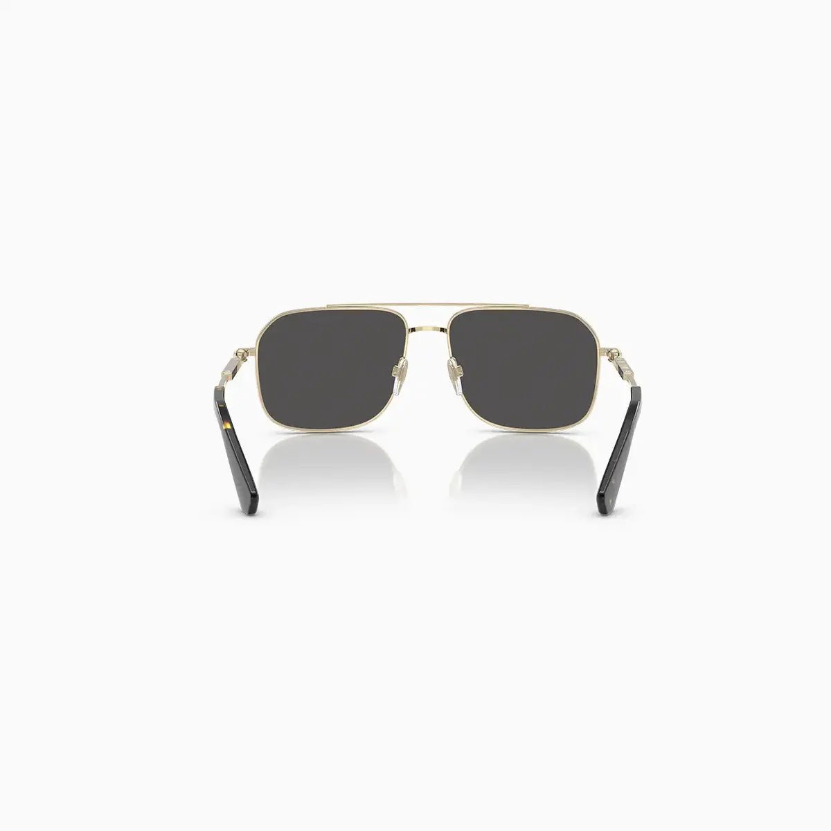 Men's Burberry Gold Dark Grey Sunglasses Burberry - Tops and Bottoms USA