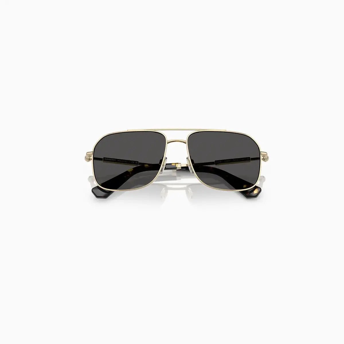 Men's Burberry Gold Dark Grey Sunglasses Burberry - Tops and Bottoms USA