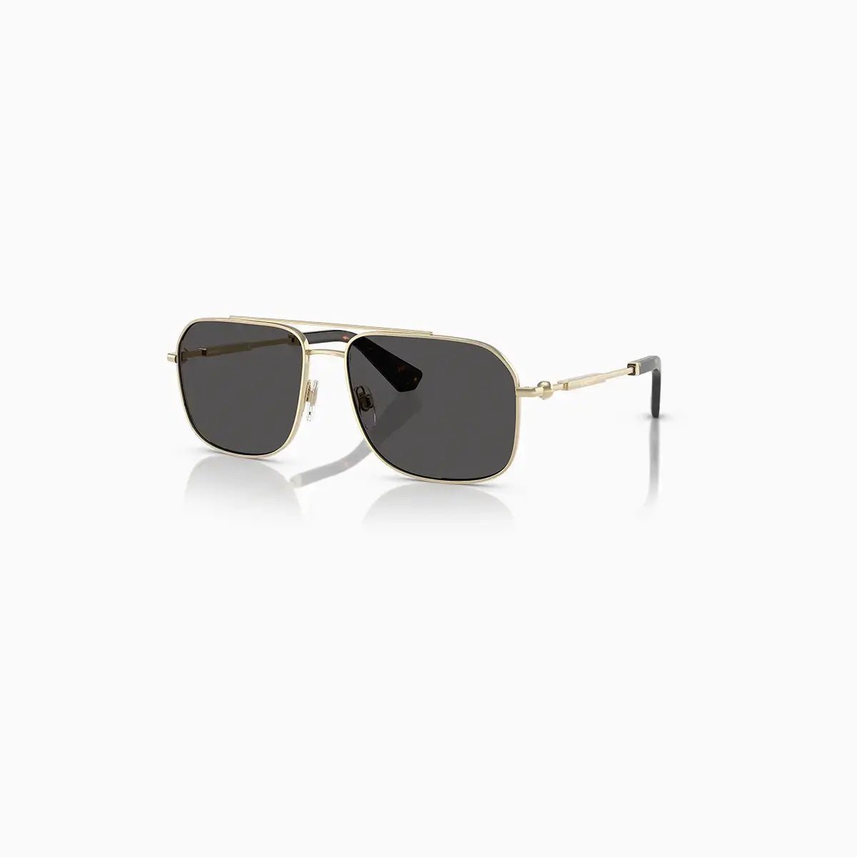 Men's Burberry Gold Dark Grey Sunglasses Burberry - Tops and Bottoms USA