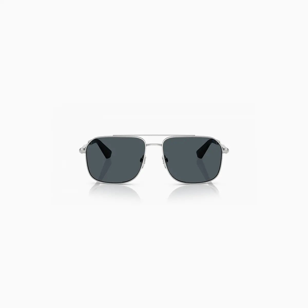 Men's Burberry Silver Dark Grey Sunglasses Burberry - Tops and Bottoms USA