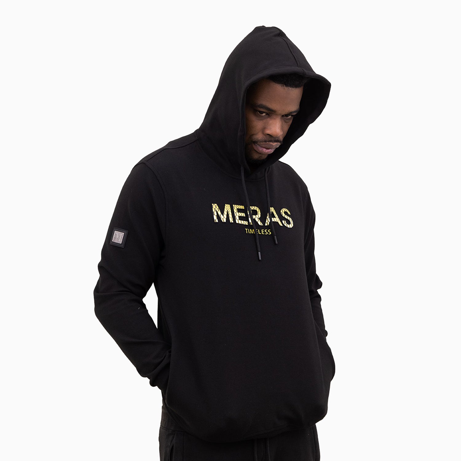 mens-meras-timeless-logo-pull-over-hoodie-mh2301-black