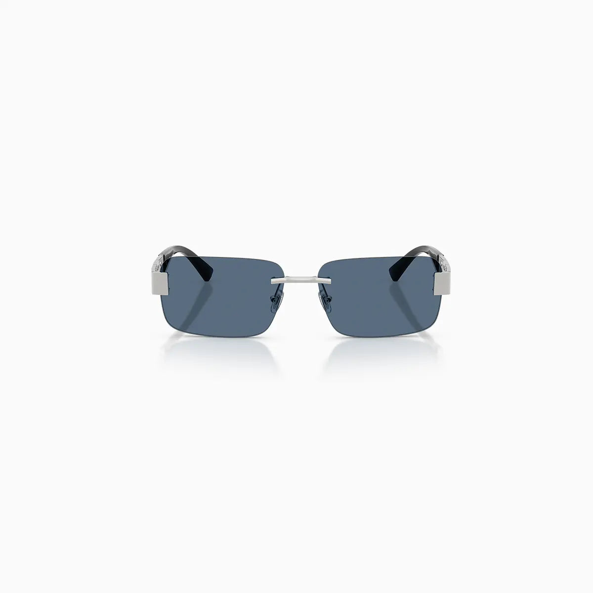 Men's Versace Silver Dark Blue Sunglass