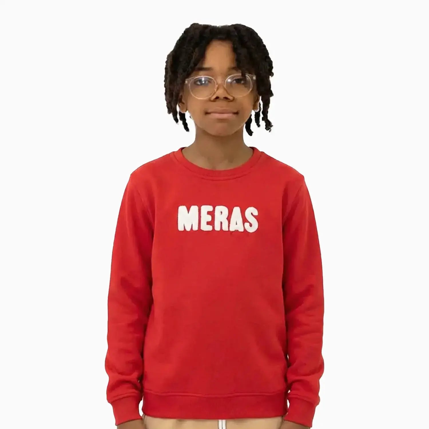 Kid's Chenille Patch Crew Neck Sweatshirt