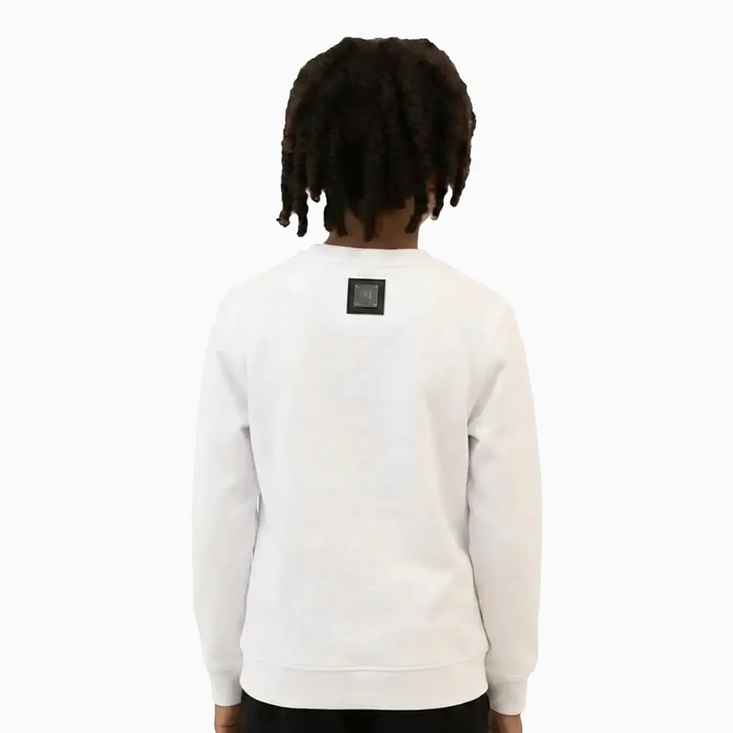 Kid's Gradient Text Crew Neck Sweatshirt