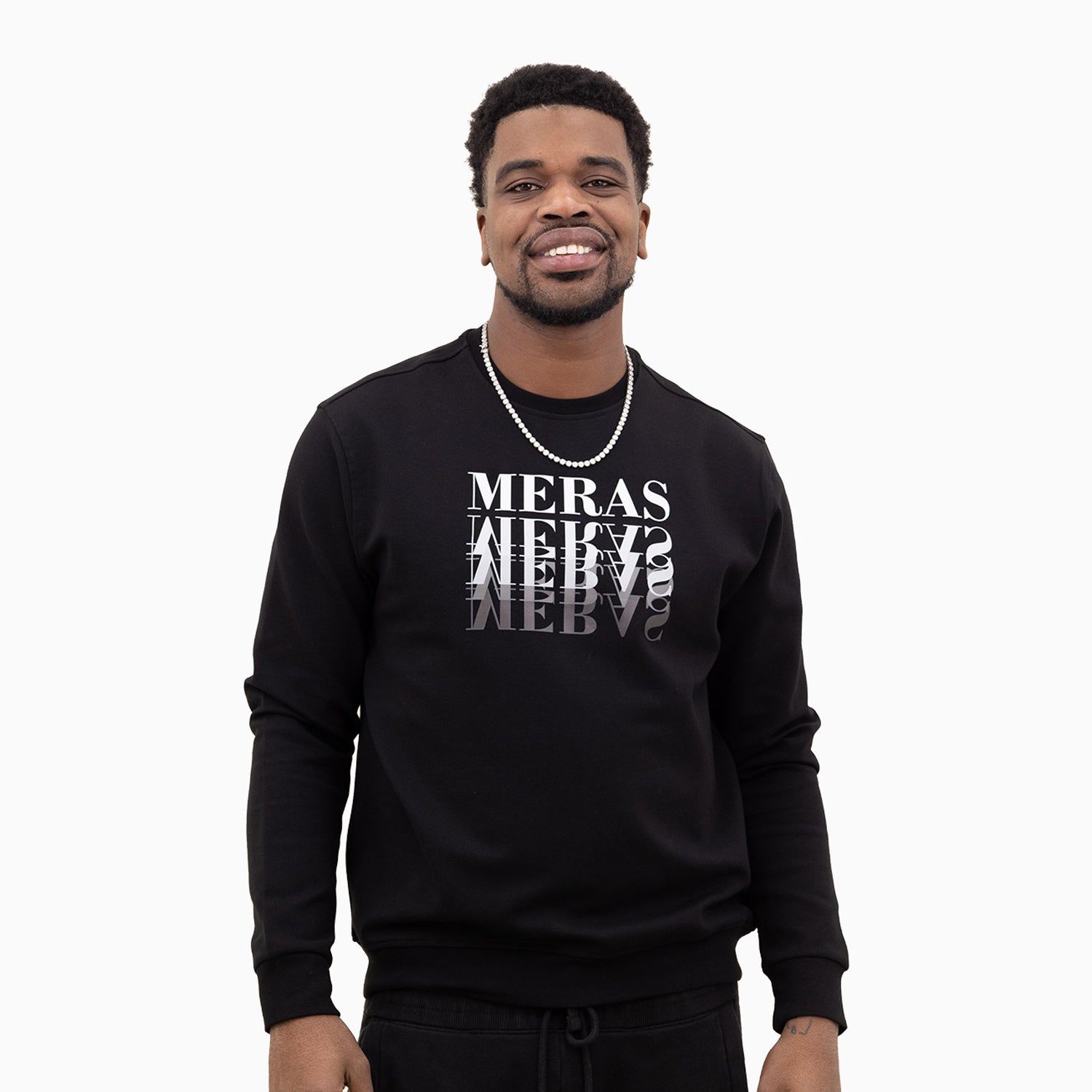 meras-mens-classic-logo-crew-neck-sweatshirt-mc2302-black