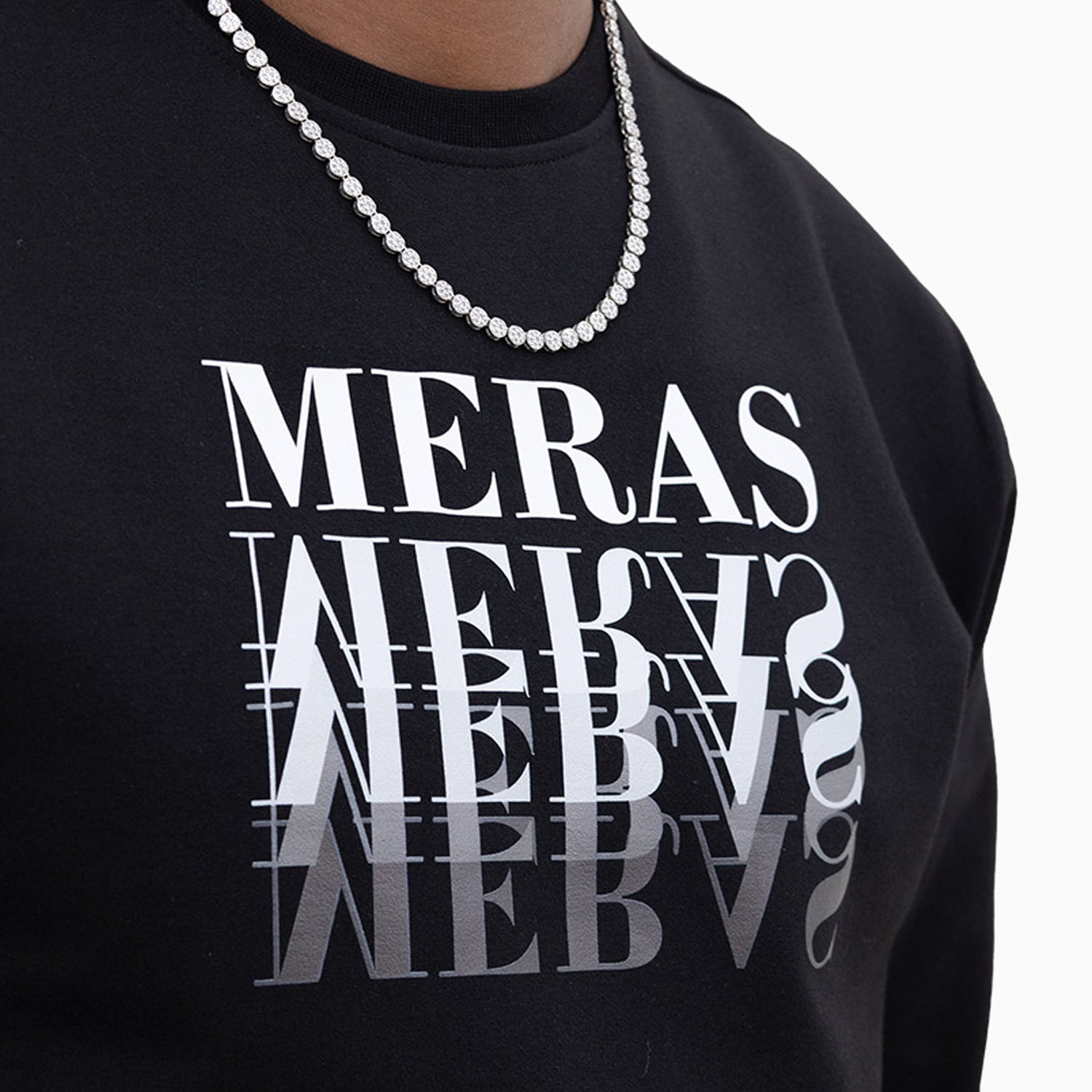 meras-mens-classic-logo-crew-neck-sweatshirt-mc2302-black