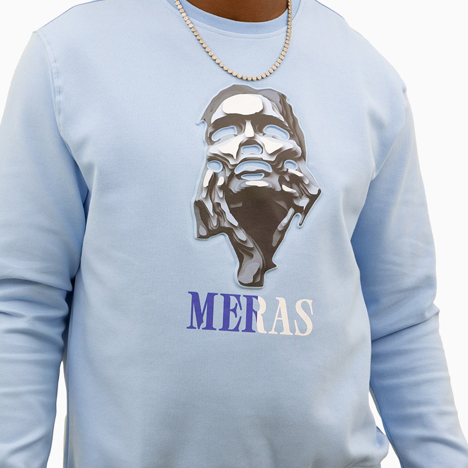 meras-mens-classic-logo-crew-neck-sweatshirt-mc2303-blue