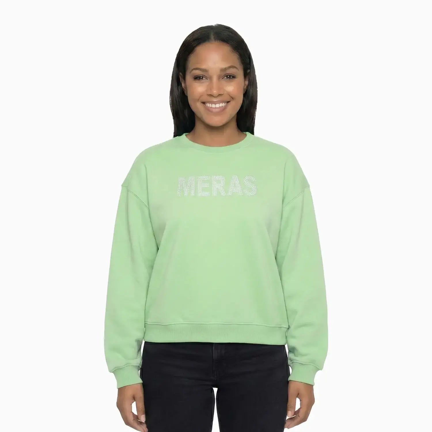Women's Embroidery Crew Neck Sweatshirt