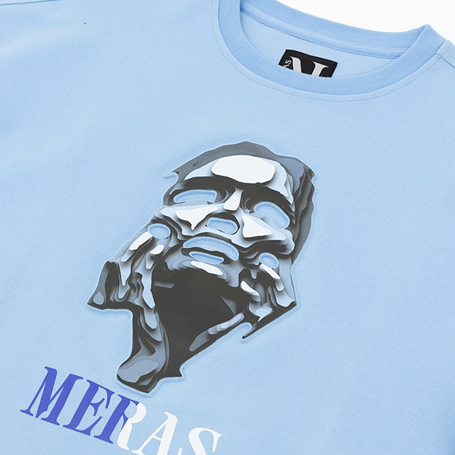 meras-womens-grey-lady-crew-neck-sweatshirt-mcw2303-blue