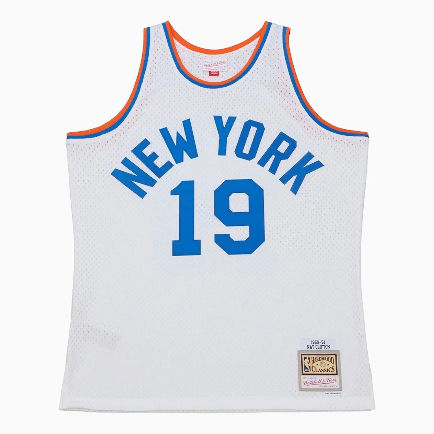 Swingman Nathaniel Clifton New York Knicks NBA 1950-51 White Pioneers Jersey