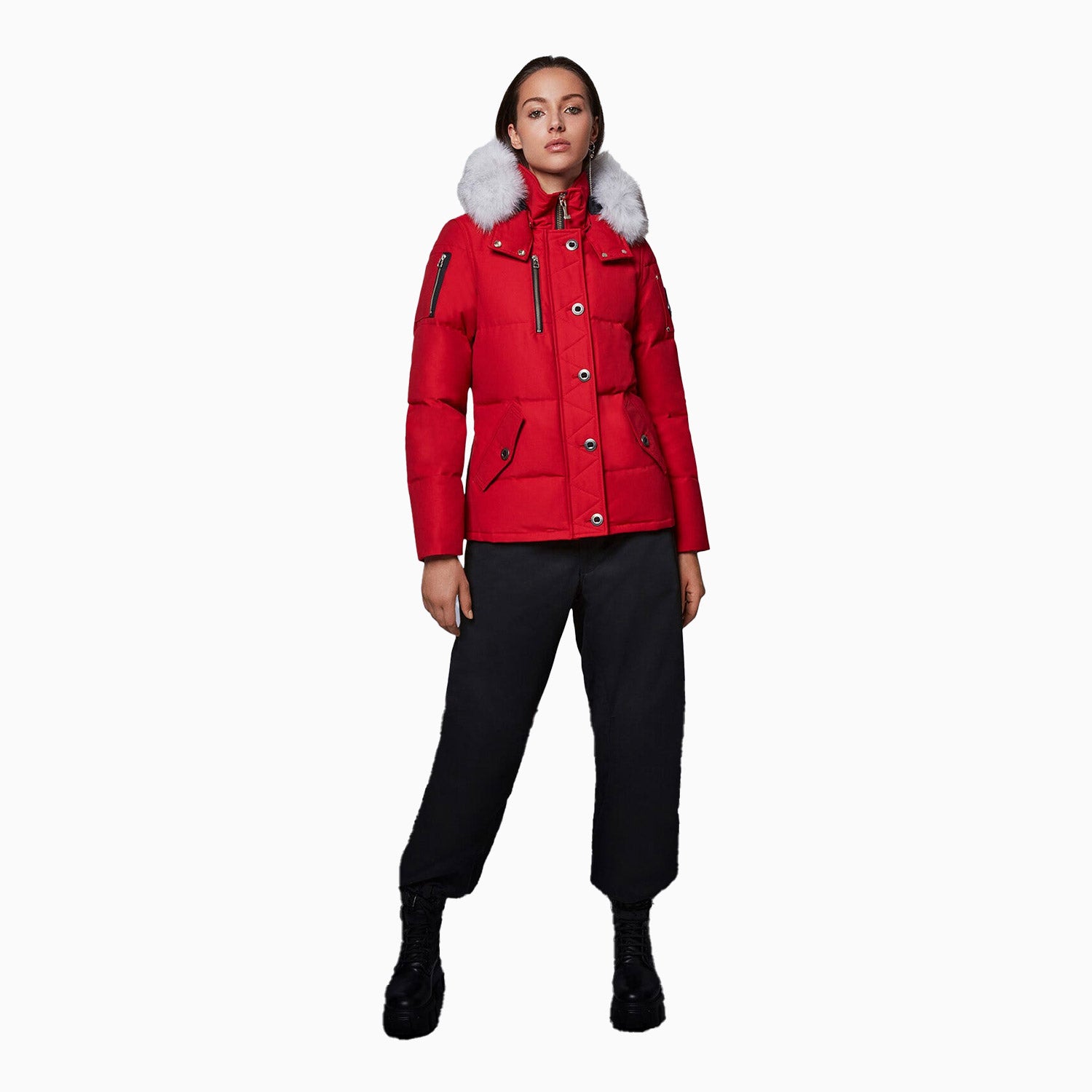 Women's 3Q Zip-Up Fur Jacket