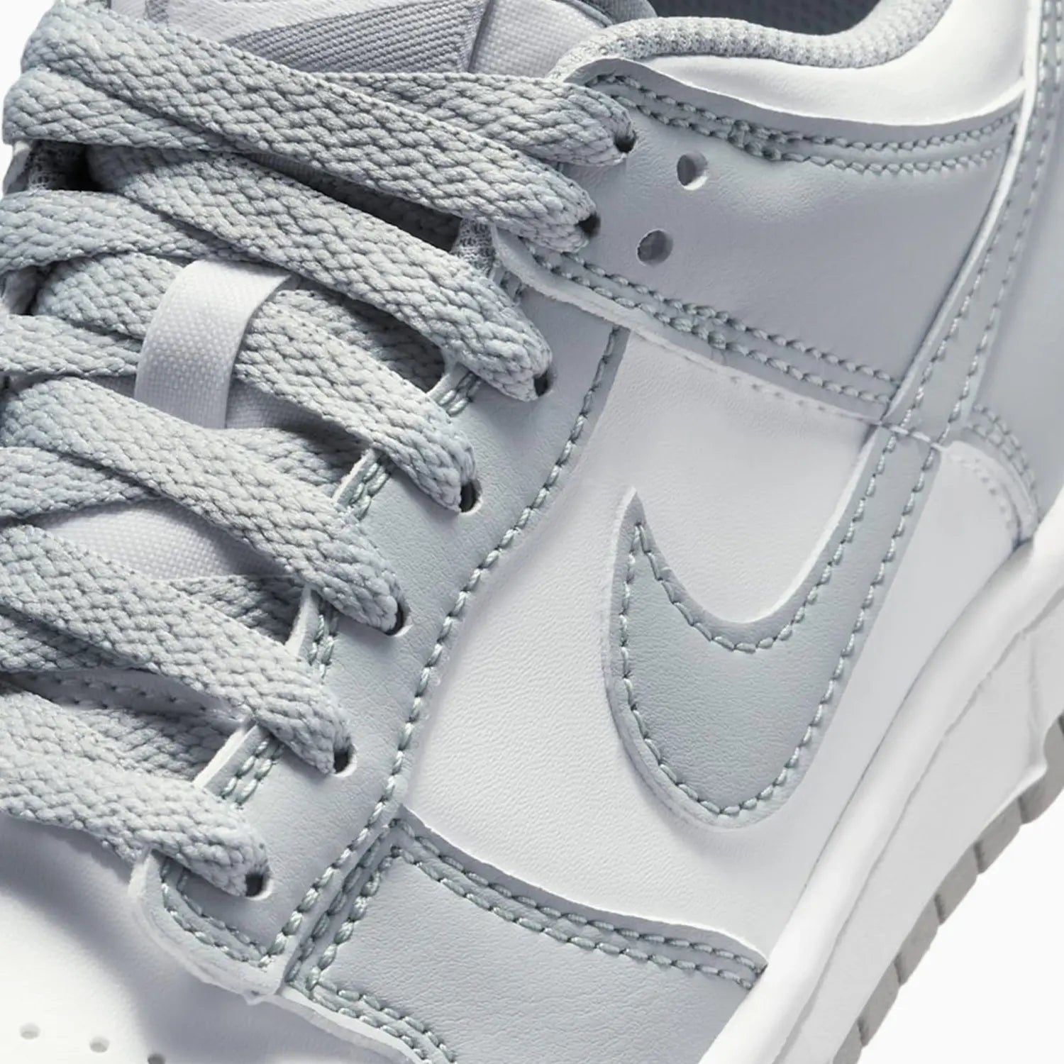 Kid's Dunk Low "Light Smoke Grey White" Grade School Nike - Tops and Bottoms USA