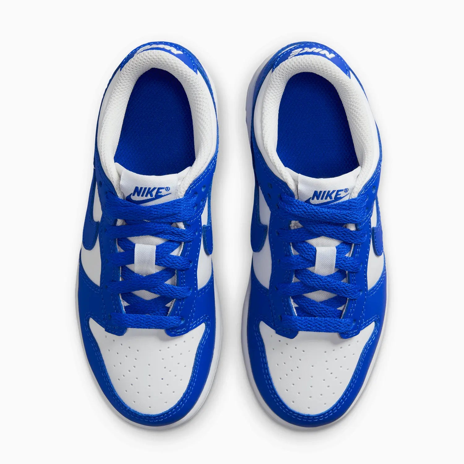 Kid's Dunk Low "White Hyper Royal" Pre - School Nike - Tops and Bottoms USA