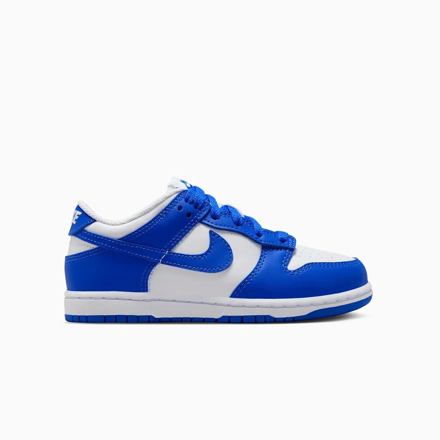 Kid's Dunk Low "White Hyper Royal" Pre - School Nike - Tops and Bottoms USA