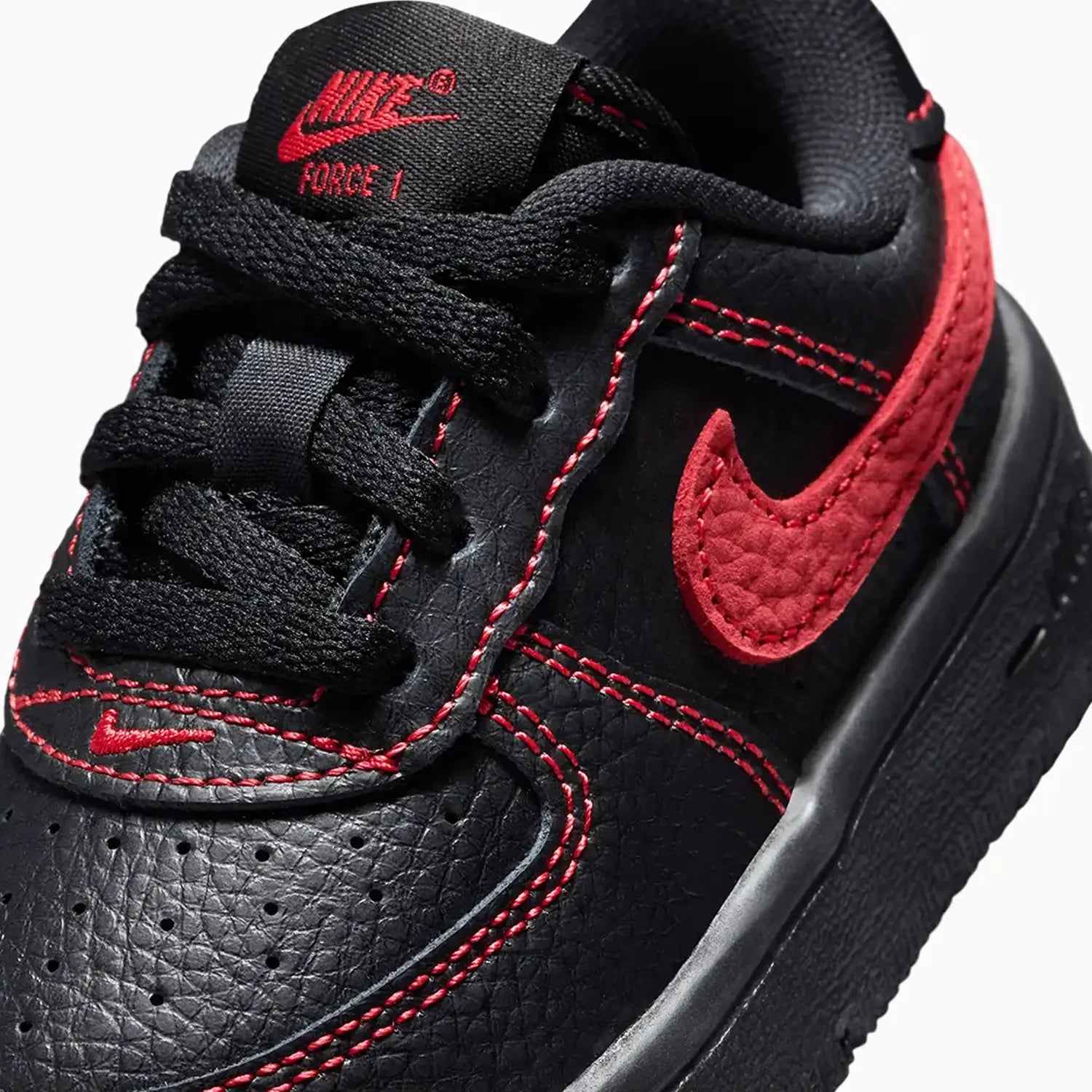 Kid's Force 1 Low LV8 3 "Bred" Toddlers Nike - Tops and Bottoms USA