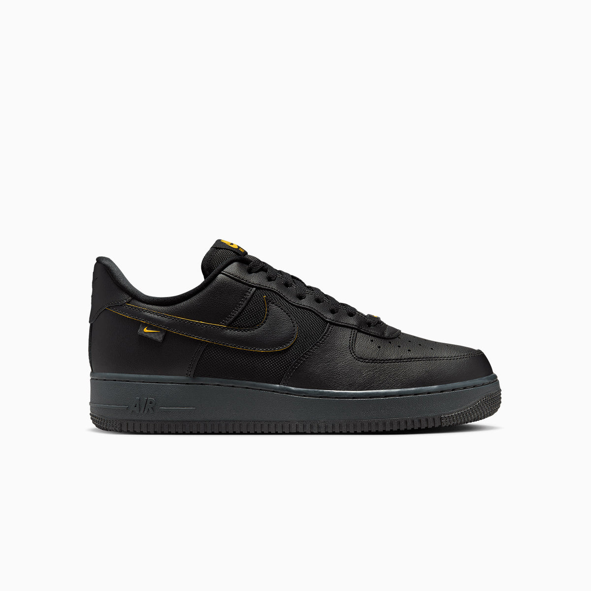Nike Air Force 1 \'07 Black University Gold Sneakers Mens Size 13 FZ4617-001 Nike Air Force 1 Low Black University Gold (Men main image 2
