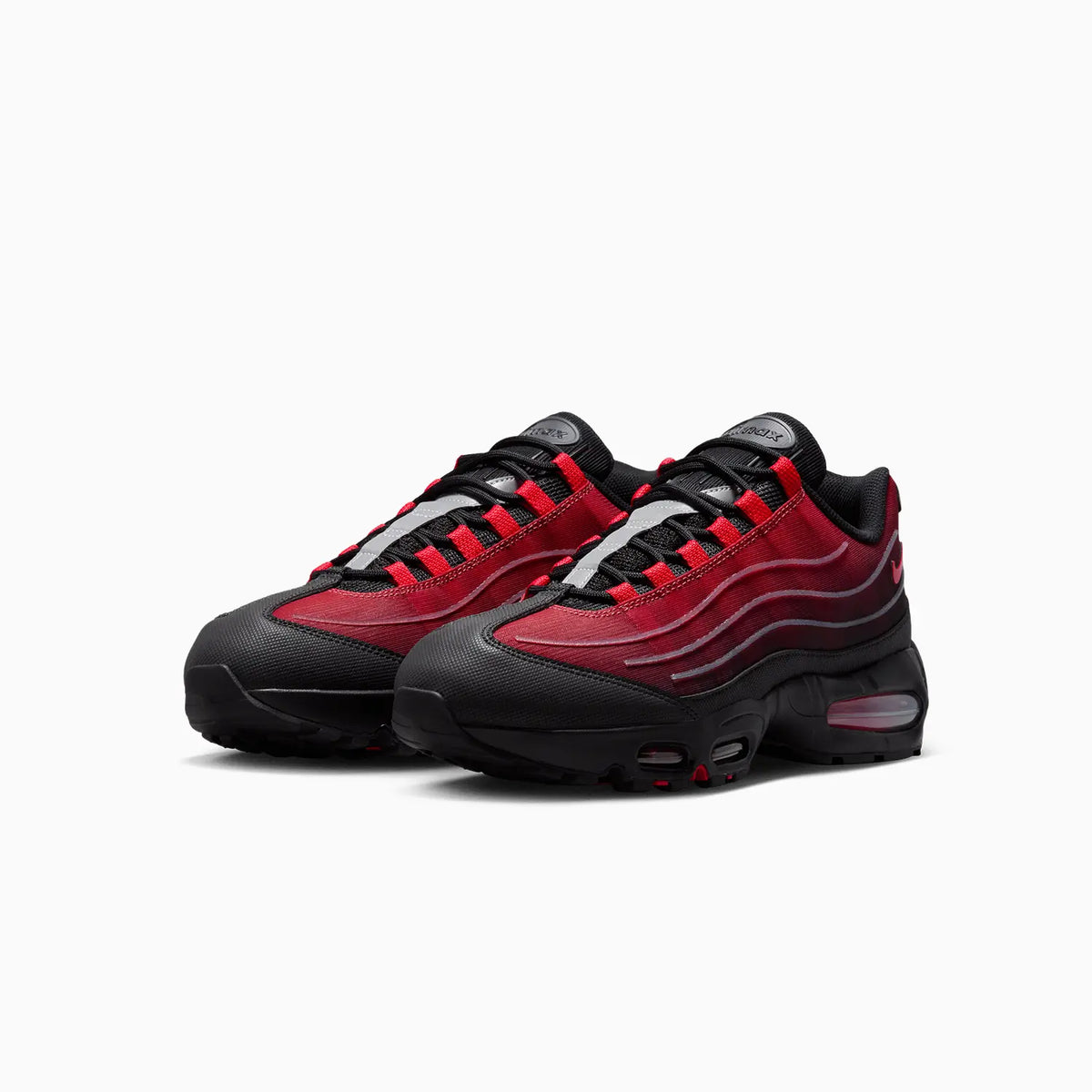 Men's Air Max 95 Big Bubble "Tech Black Tough Red" Nike - Tops and Bottoms USA