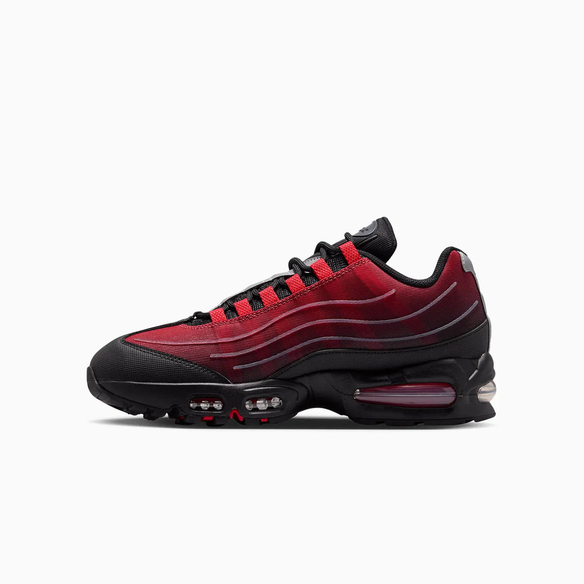 Men's Air Max 95 Big Bubble "Tech Black Tough Red" Nike - Tops and Bottoms USA
